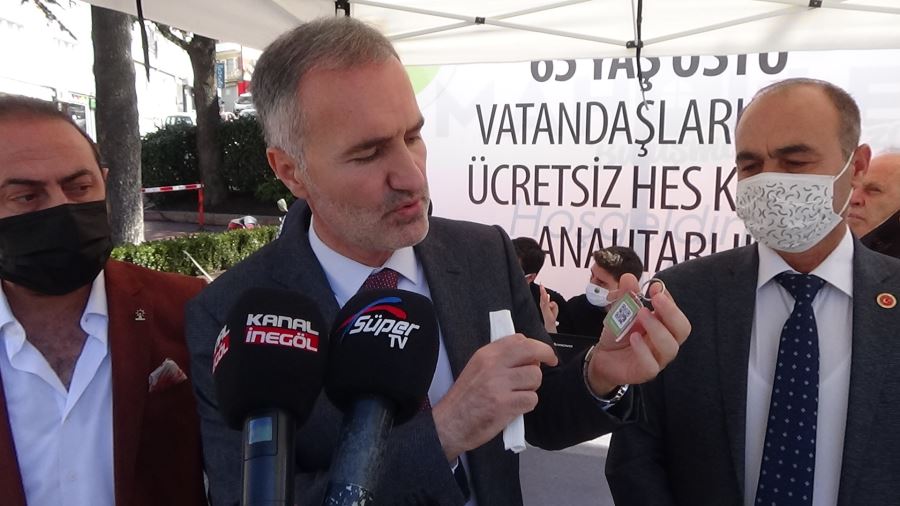 İnegöl belediyesinden ücretsiz hes kodu anahtarlığı