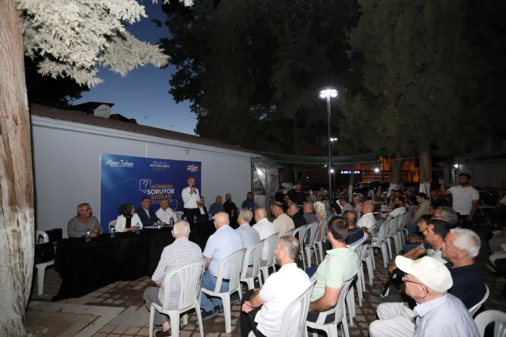 Başkan Alper Taban Sinanbey’de vatandaşlarla buluştu